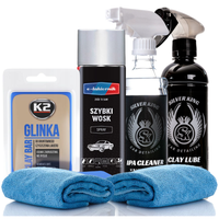 glinka do lakieru k2 clay lube lubrykant ipa cleaner szybki wosk mikrofibry