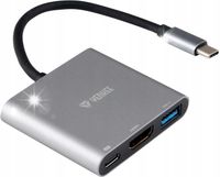YENKEE Wysokiej jakości adapter Hub USB-C HDMI 4K
