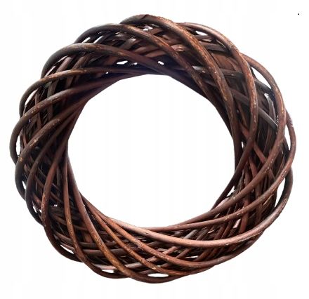 Wianek Koło wiklinowe brąz brązowe wiklina Rattan 40cm Koła ozdoby na Arena.pl