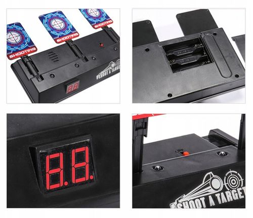 TARCZA elektroniczna do nerf STRZELNICA 3 CELE (E070) na Arena.pl
