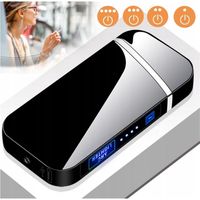 ELEKTRYCZNA ZAPALNICZKA USB Z PODWÓJNYM ŁUKIEM PLAZMOWYM ŁADOWANA