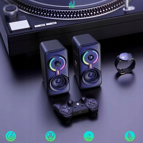 ONIKUMA L6 GŁOŚNIKI GAMINGOWE RGB BLUETOOTH 5.0 USB AUX DO KOMPUTERA GRANIA na Arena.pl