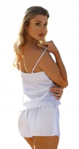 PIŻAMA KOMPLET SATYNOWY DKAREN KAREN Biały M / 38 na Arena.pl