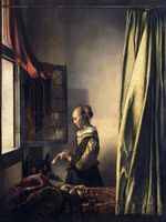 Plakat 60x80cm Girl Reading a Letter, Vermeer Vintage do Salonu