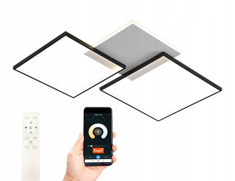 Lampa HELSINKI II sufit kwadrat żyrandol Smart Home LED Tuya Wobako zdjęcie 1