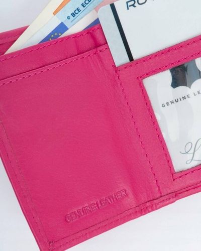 elegancki portfel damski na zatrzask ze skóry naturalnej - rovicky na Arena.pl