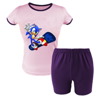 Krótka Piżama dziecięca Sonic - Szybki jak błyskawica