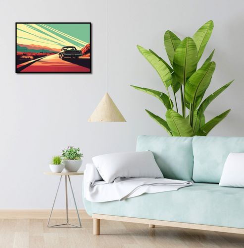 Plakat 60x40cm Droga przez Pustynię na Arena.pl