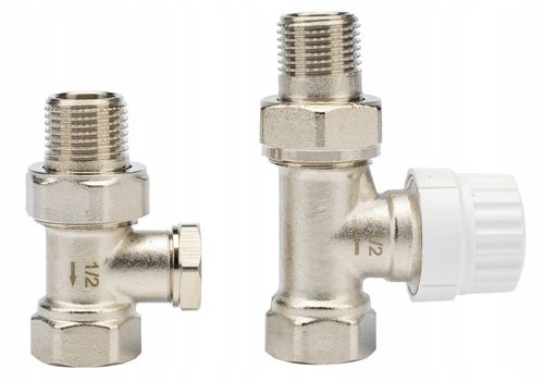 ZESTAW TERMOSTATYCZNY PROSTY ZAWÓR ZASILAJĄCY POWROTNY GŁOWICA DO na Arena.pl