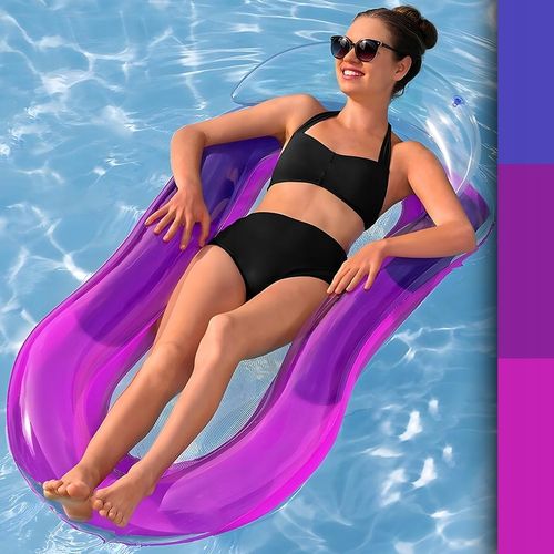 MATERAC DMUCHANY Z SIATKĄ DO PŁYWANIA LEŻAK PLAŻOWY NA BASEN HAMAK WODNY na Arena.pl