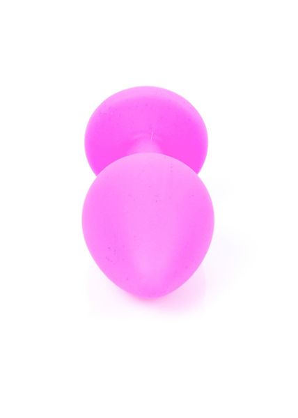 Plug-Jewellery Pink Silicon Plug Medium- Light Blue Diamond zdjęcie 4