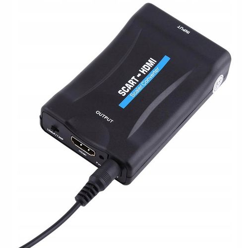 ADAPTER KONWERTER SCART DO HDMI PRZEJŚCIÓWKA SYGNALU EUROZŁĄCZE AV na Arena.pl