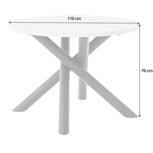 Okrągły Stół Norway Loft 110cm Dąb Lindberg na Arena.pl