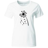 KOSZULKA DMUCHAWIEC, MODNY T-SHIRT DAMSKI, BIAŁA, ROZ. M