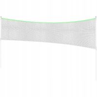 ZESTAW SŁUPKI SIATKA DO SIATKÓWKI BADMINTONA 609x220CM