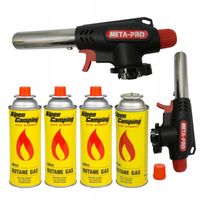 ZESTAW PALNIK 360 NA KARTUSZE LUTLAMPA OPALARKA + 4x GAZ ALPEN CAMPING