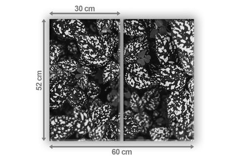 SZKLANA DESKA NA KUCHENKĘ 2x30x52 013C MONO LIŚCIE na Arena.pl