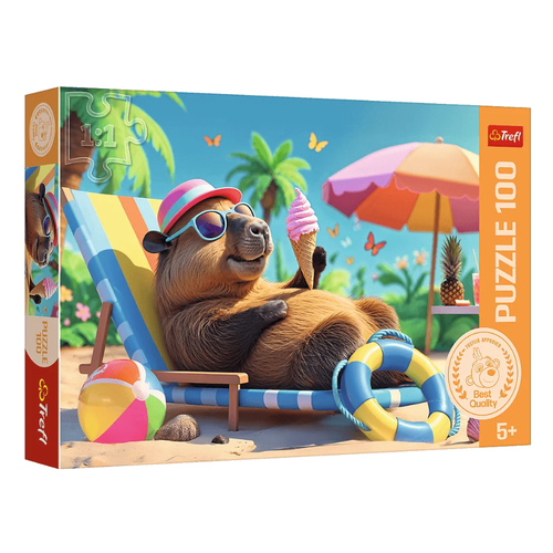 TREFL 16537 Puzzle 100 Relaks w stylu Kapibary na Arena.pl