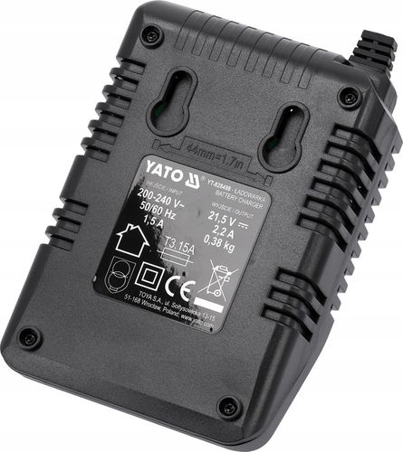 YATO ŁADOWARKA 2.2A DO AKUMULATORÓW BATERII ELEKTRONARZĘDZI SYSTEMU 18V na Arena.pl