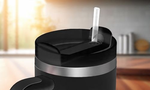 KUBEK TERMICZNY ZE SŁOMKĄ TERMOS Z UCHWYTEM NA HERBATĘ KAWĘ SZCZELNY 1200ML na Arena.pl