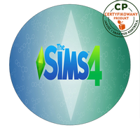 Opłatek na tort Sims