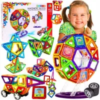 KLOCKI MAGNETYCZNE KONSTRUKCYJNE DUŻE PANELE 3D