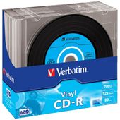 płyta cd-r verbatim data vinyl 700mb     slim 10szt 43426