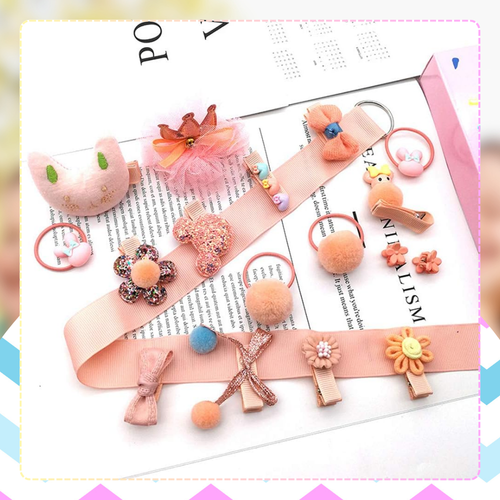 zestaw ozdób do włosów dla dziewczynki  gumki spinki + pudełko na Arena.pl