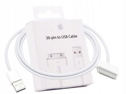 ORYGINALNY KABEL USB 30 PIN APPLE IPOD IPAD IPHONE 4 4S MA591 BOX