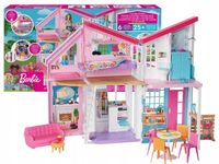 BARBIE DUŻY DOMEK MALIBU DREAMHOUSE dom willa z windą, akcesoriami FXG57