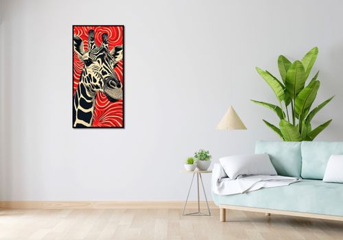 Plakat 50x100cm Wzrok Żyrafy na Arena.pl