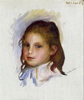 Child with Brown Hair, Auguste Renoir - plakat 20x30 cm