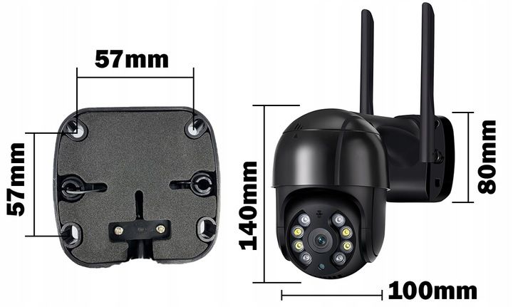 KAMERA OBROTOWA ZEWNĘTRZNA 8MP PRAWDZIWE 4K ULTRA UHD WIFI IP DETEKCJA 8MPx zdjęcie 12