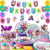 Dekoracje na przyjęcia Gabby's Dollhouse balony Banery Dekoracja Urodziny