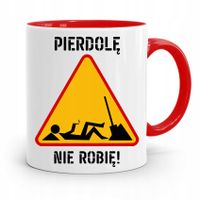 Kubek Czerwony Budowlańca Majstra Fachowca Prezent Z Nadrukiem Ze Zdjęciem