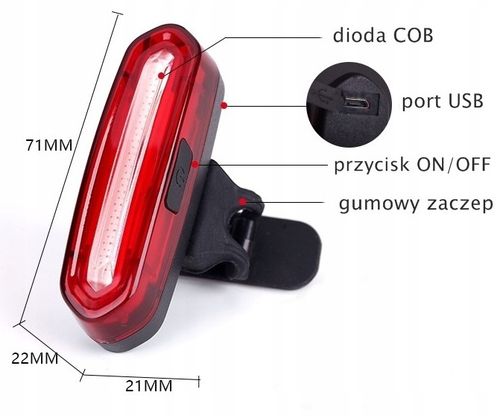 Oświetlenie rowerowe Specter ProLight2 1200lm +tył na Arena.pl