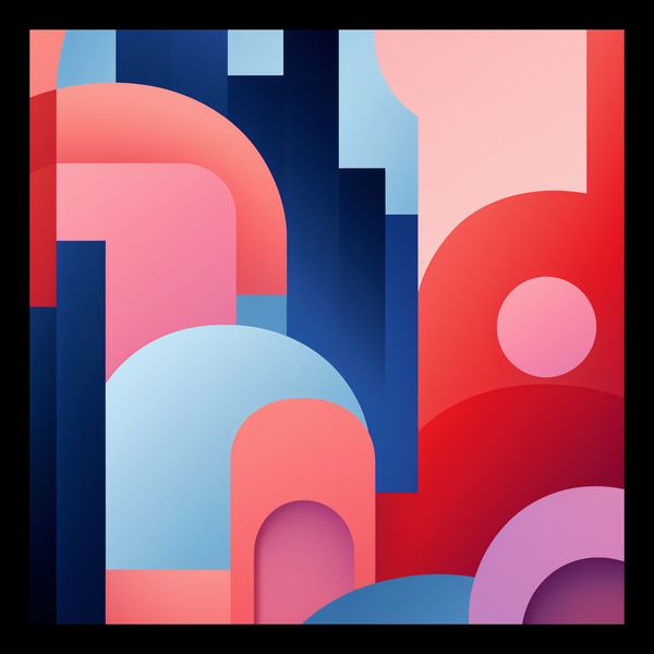 Plakat 20x20cm Miasto Kolorów zdjęcie 2