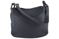 Torebka skórzana worek damska - Czarna