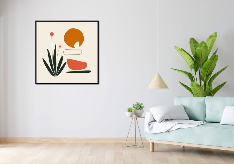 Plakat 90x90cm Abstrakcyjny Zen zdjęcie 4