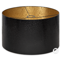 Abażur Cerlux 40x25 cm czarno-złoty - klosz lampa abażur żyrandol lampa