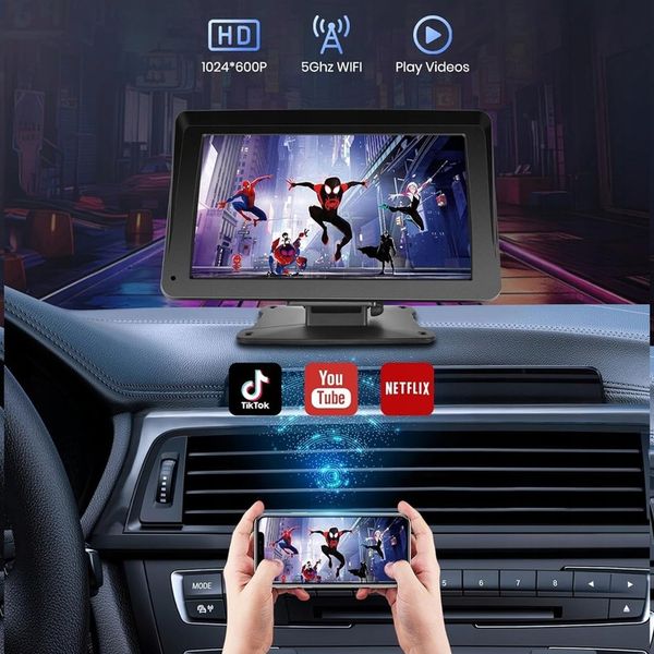 Radio stacja multimedialna do samochodu AUX Apple Carplay Android Auto 7" zdjęcie 8