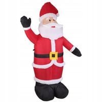 MIKOŁAJ DMUCHANY POMPOWANY ŚWIECĄCY OZDOBA 150cm