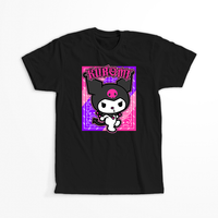 Koszulka Czarna - Kuromi - WYBIERZ KOLOR KOSZULKI I FASON Męska M