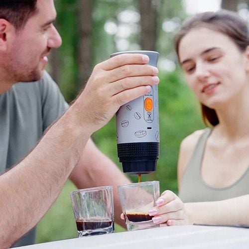 PODRÓŻNY ekspres do kawy mielonej+ na kapsułki CIŚNIENIOWY 20 Bar AEROGOGO na Arena.pl