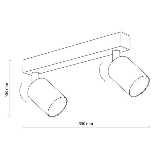 lampa reflektor spot top brown 6180 tk lighting na Arena.pl