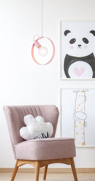 Nexo lampa wisząca 1x40W E27 rózówy zdjęcie 2