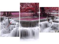 60CM 90 ZEGAR 3 ELEM WODOSPAD DONG PEE SUA ŚCIENNY