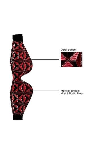 luxury eye mask - burgundy na Arena.pl