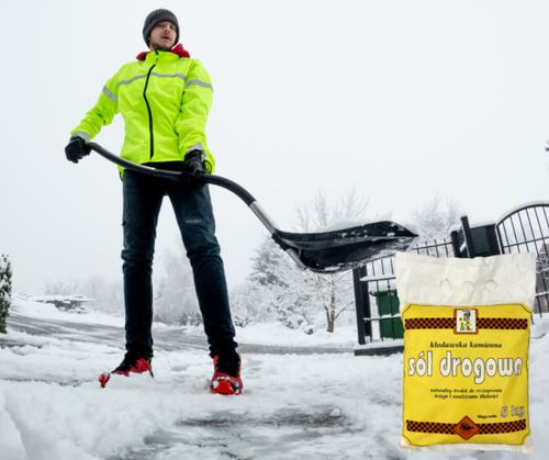 SÓL DROGOWA NA GOŁOLEDŹ ŚNIEG LÓD ANTYPOŚLIZGOWA DO CHODNIKÓW PODJAZDÓW na Arena.pl