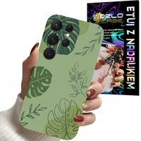 ETUI CASE DO SAMSUNG S24 ULTRA - LIŚCIE WZORY DLA KOBIET KWIATY RÓŻE